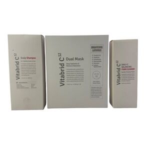 Vitabrid C12 - mask - foam cleaner - shampoo care - lot of 3 New